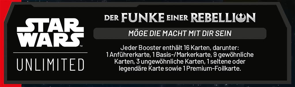Star Wars TCG - Unlimited - Der Funke einer Rebellion - 24 Booster Display - Deutsch - Vorbestellung