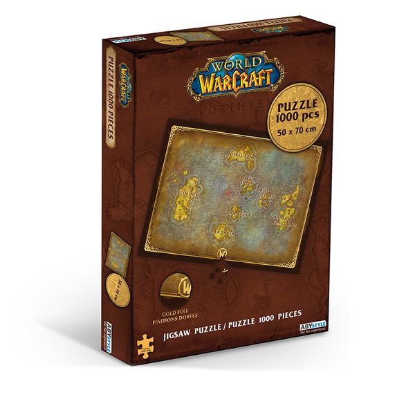 WORLD OF WARCRAFT - 1000 Teile Puzzle "Azeroth's map" - Karten-Kiosk.de