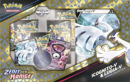 Pokemon - Zenit der Könige - Lugia-V & Icognito Pin Collection