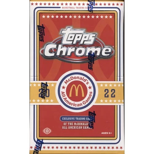 Topps 2022 McDonalds All American Chrome Hobby Box