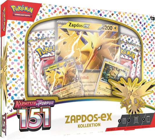 Pokemon Karmesin & Purpur 151 - Zapdos ex Collection deutsch - Vorbestellung