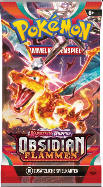 Pokemon Karmesin & Purpur Obsidian Flammen Booster deutsch Vorbestellung 11.08.2023 - Karten-Kiosk.de