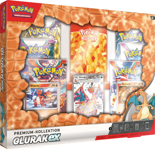 Pokemon Karmesin & Purpur - Premium-Kollektion Glurak EX deutsch - Vorbestellung