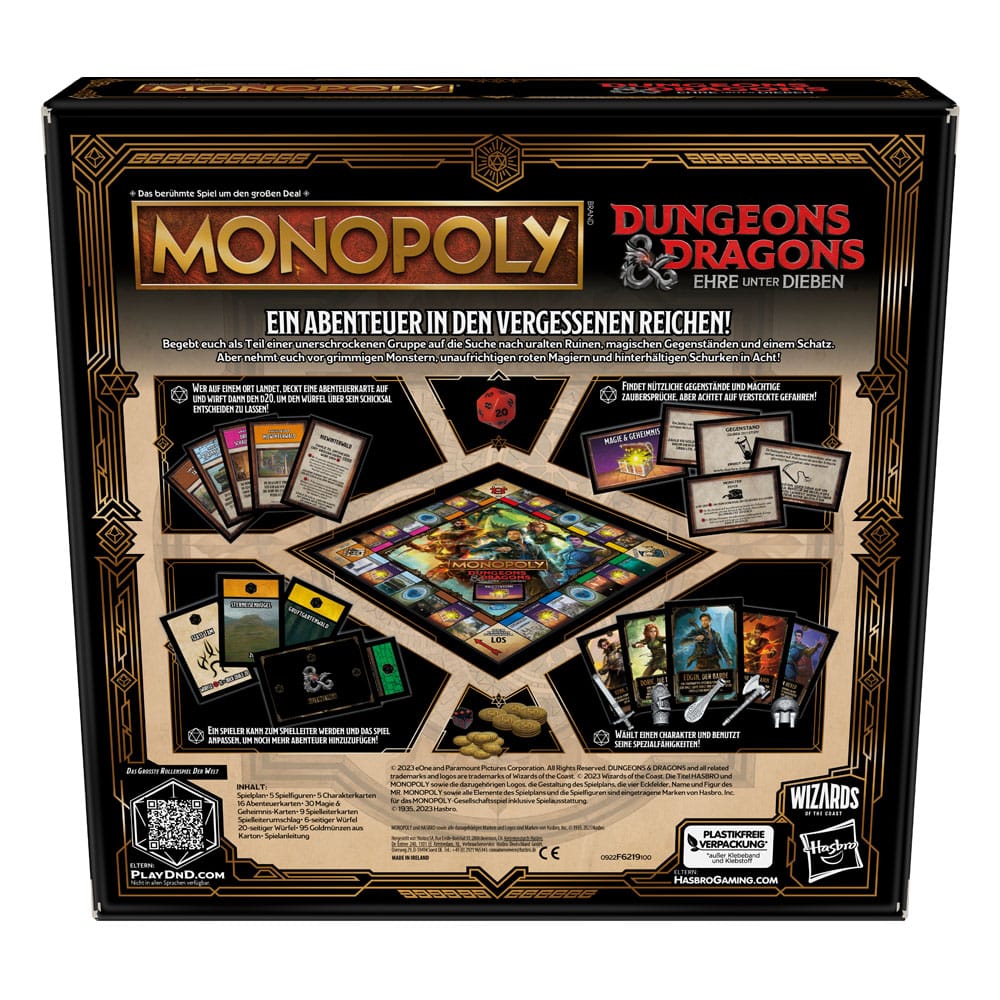 Monopoly Brettspiel - Dungeons & Dragons: Ehre unter Dieben **DEUTSCHE VERSION**