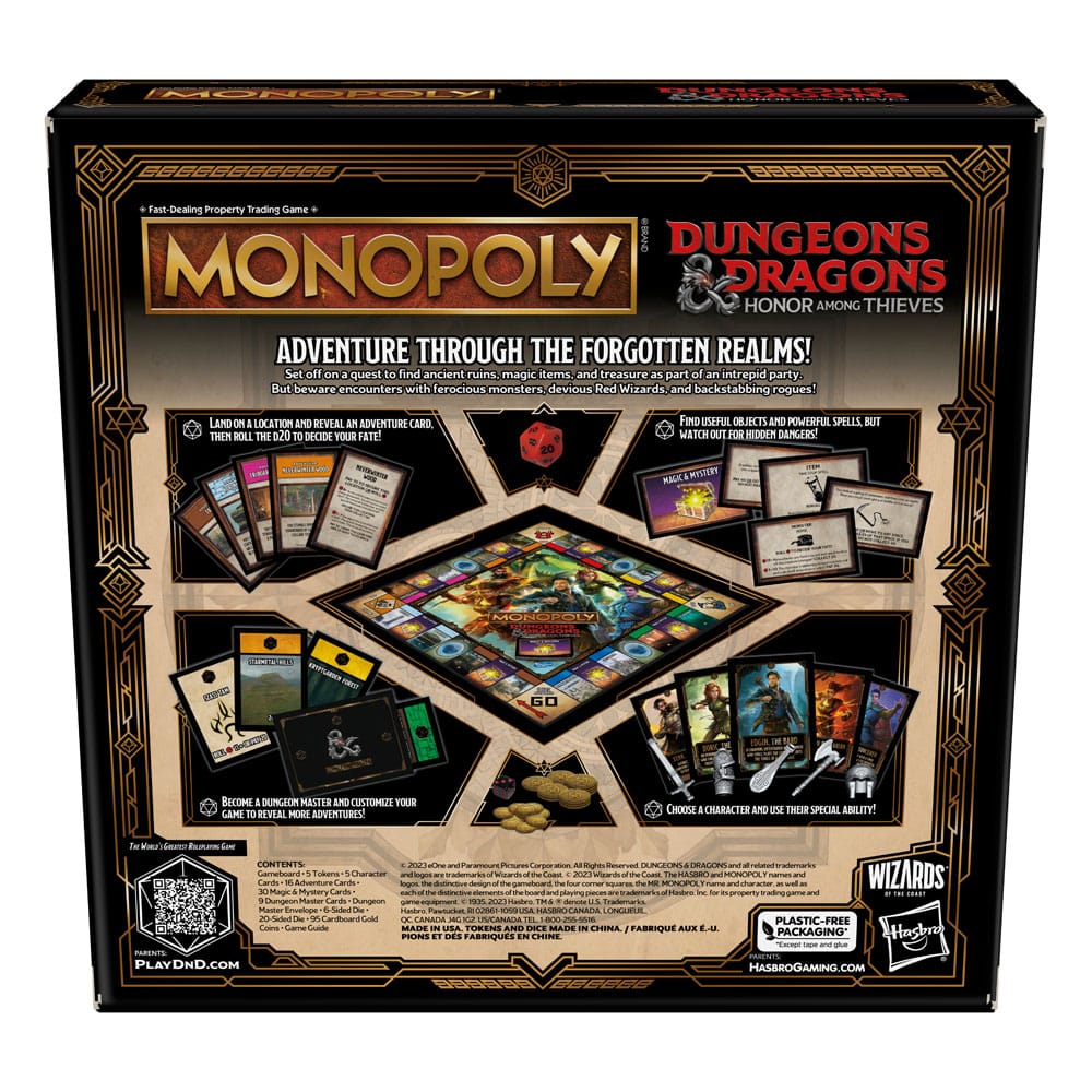 Monopoly Brettspiel - Dungeons & Dragons: Ehre unter Dieben **ENGLISCHE VERSION**