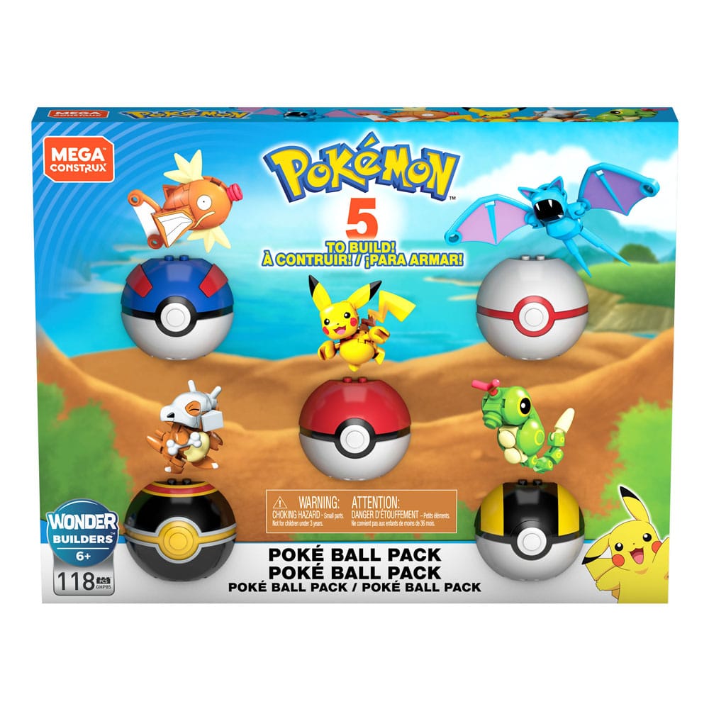 Pokémon Mega Construx Bauset Pokéball-Pack
