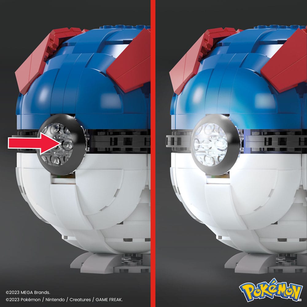 Pokémon Mega Construx Bauset Jumbo Superball 13 cm