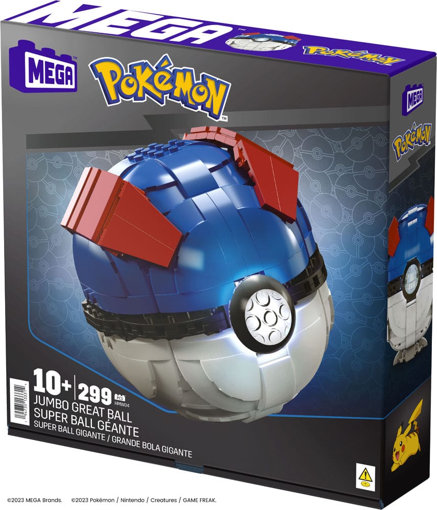 Pokémon Mega Construx Bauset Jumbo Superball 13 cm
