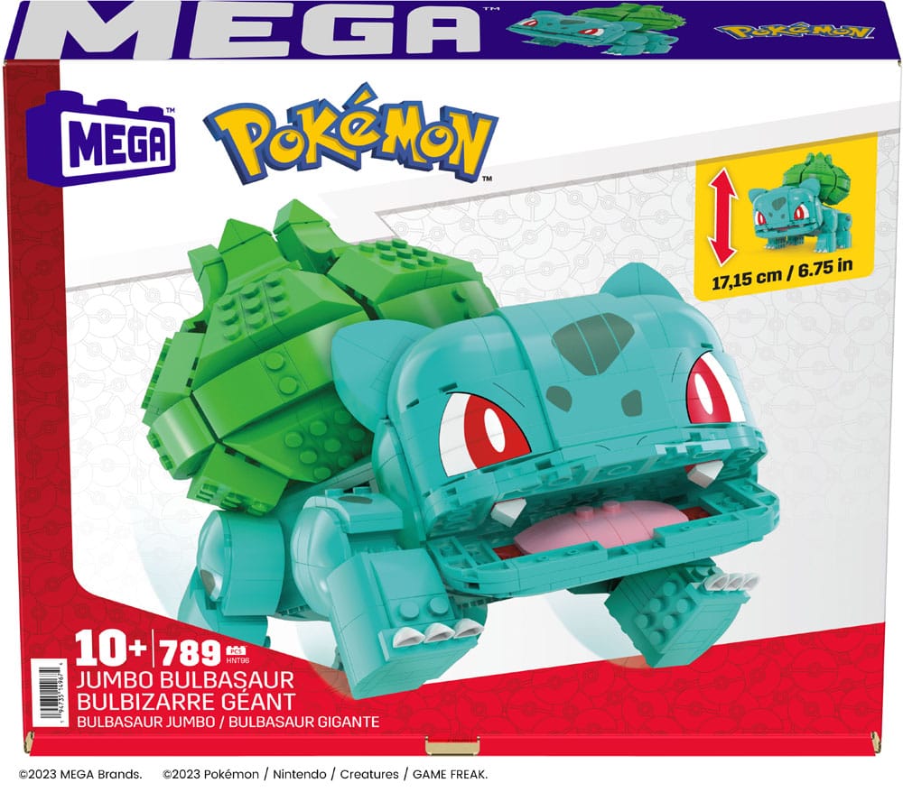 Pokémon Mega Construx Bauset Jumbo Bisasam 17 cm