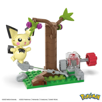 Pokémon Mega Construx Bauset Pichus Wald-Futtersuche