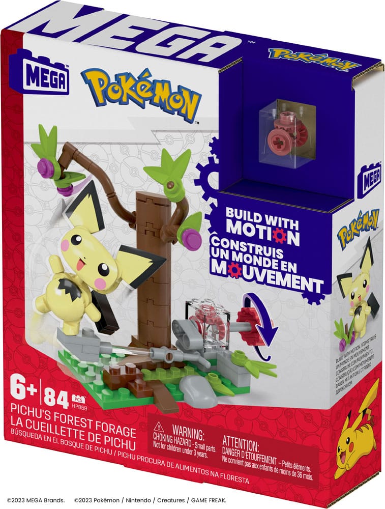 Pokémon Mega Construx Bauset Pichus Wald-Futtersuche